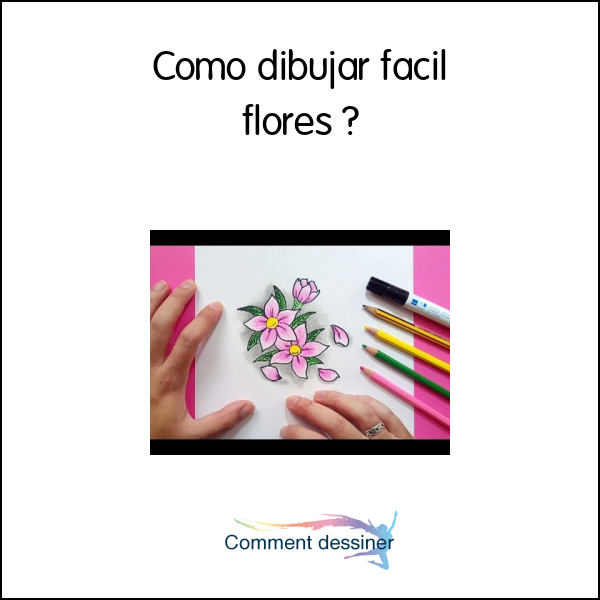 Como dibujar facil flores